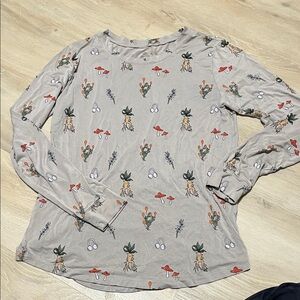 Kyte Baby Harry Potter Gray Long Sleeve Shirt Mandrakes Print Women’s Medium